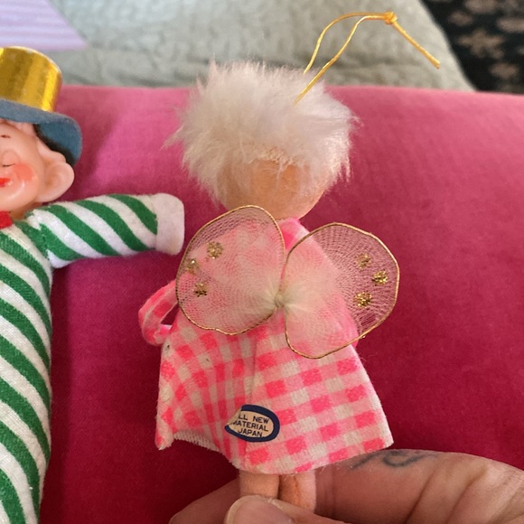 Vintage 1950s Noel, Japan elf andfairy ornament - Picture 7 of 8
